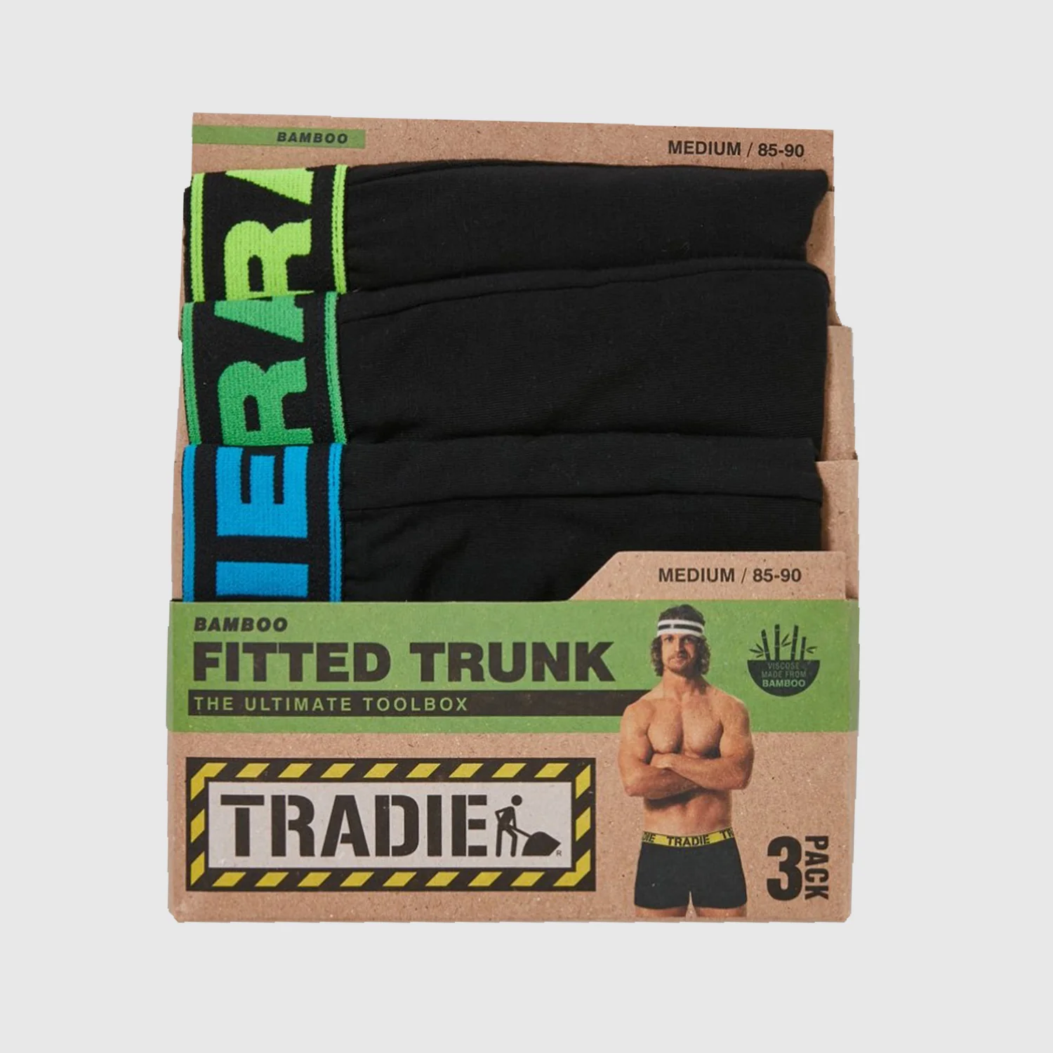 Big Fella Bamboo Fitted Trunk 3 Pack - Image 4