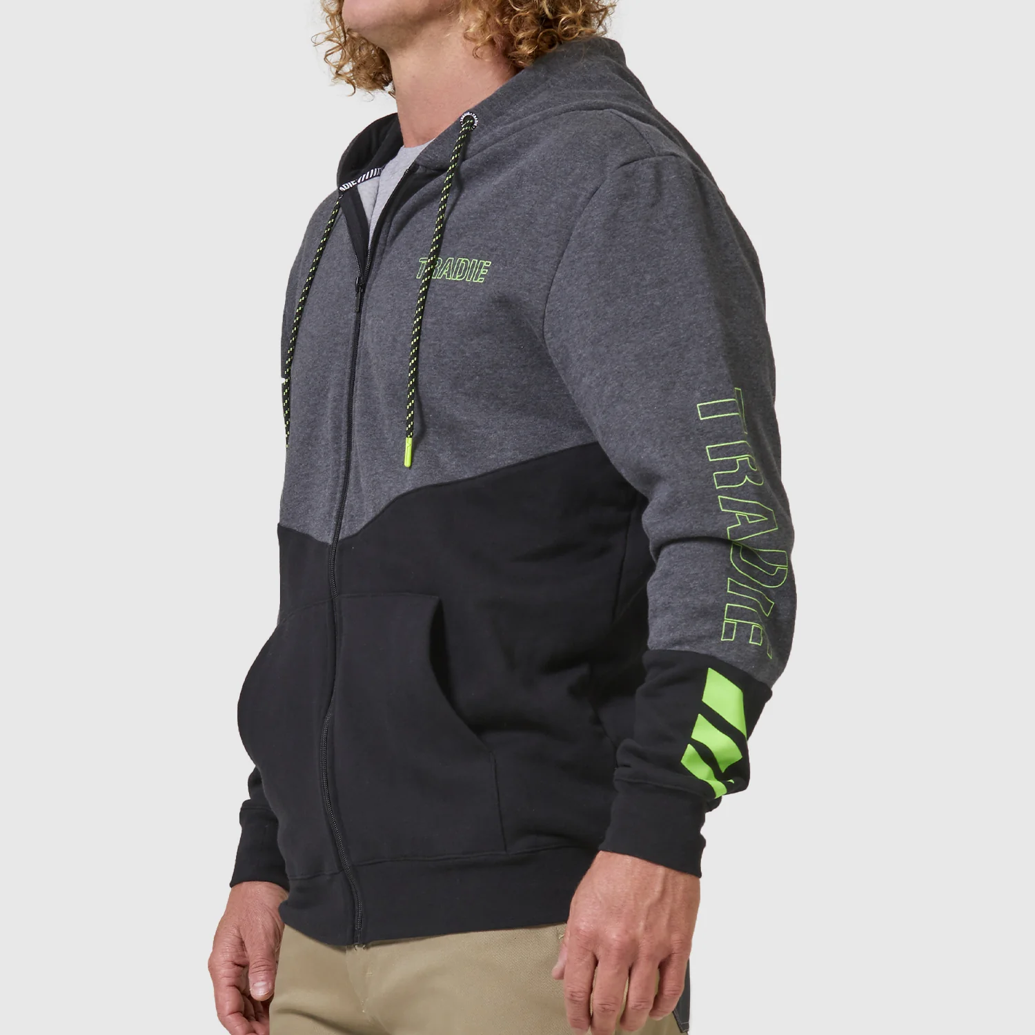 Block Zip Up Hoodie - Image 3