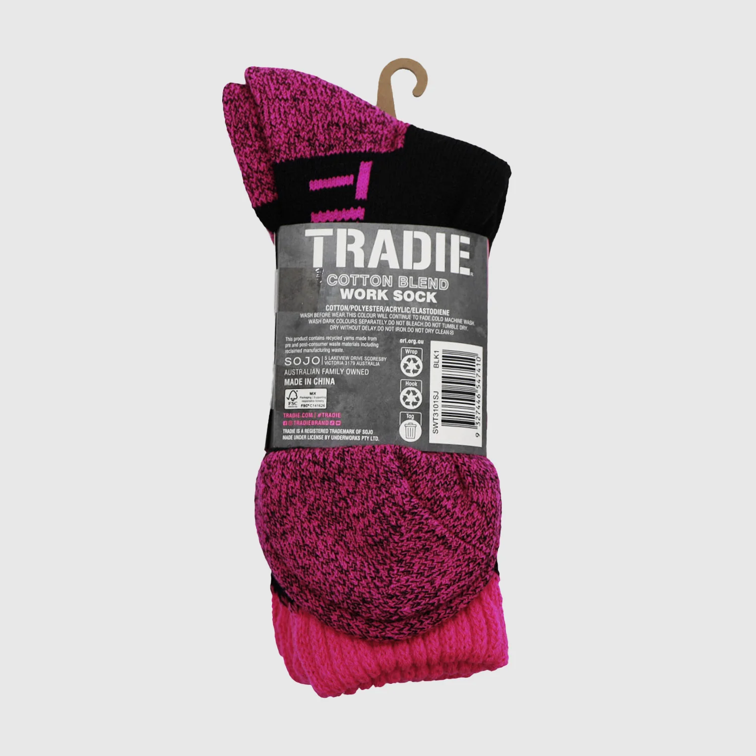 Cotton Blend Work Sock 3 Pack - Image 5
