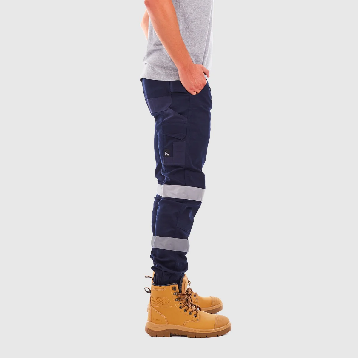 Flex Cuffed Skinny Cargo Pant with Tape - Image 3
