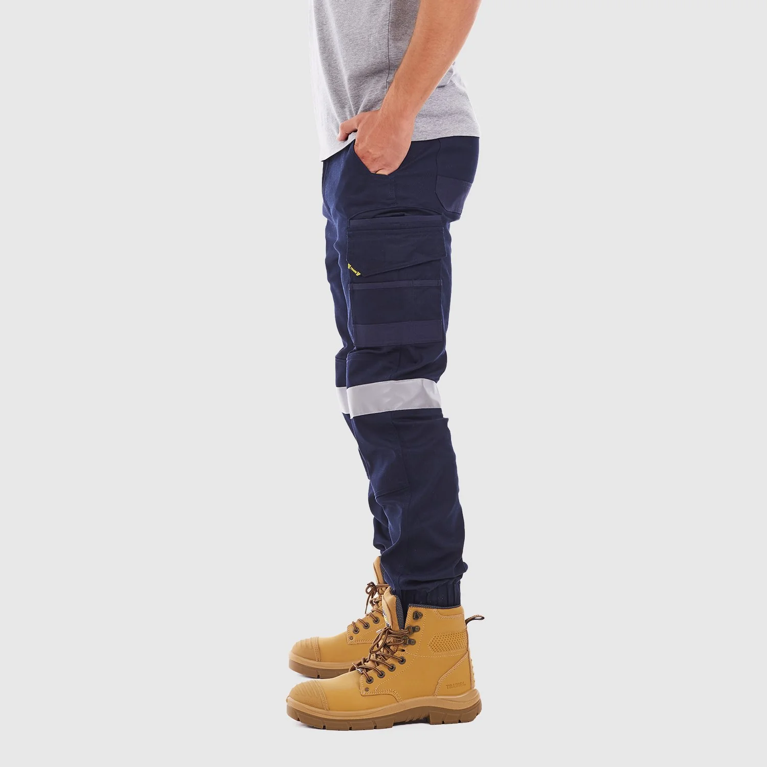 Flex Cuffed Skinny Cargo Pant with Tape - Image 4