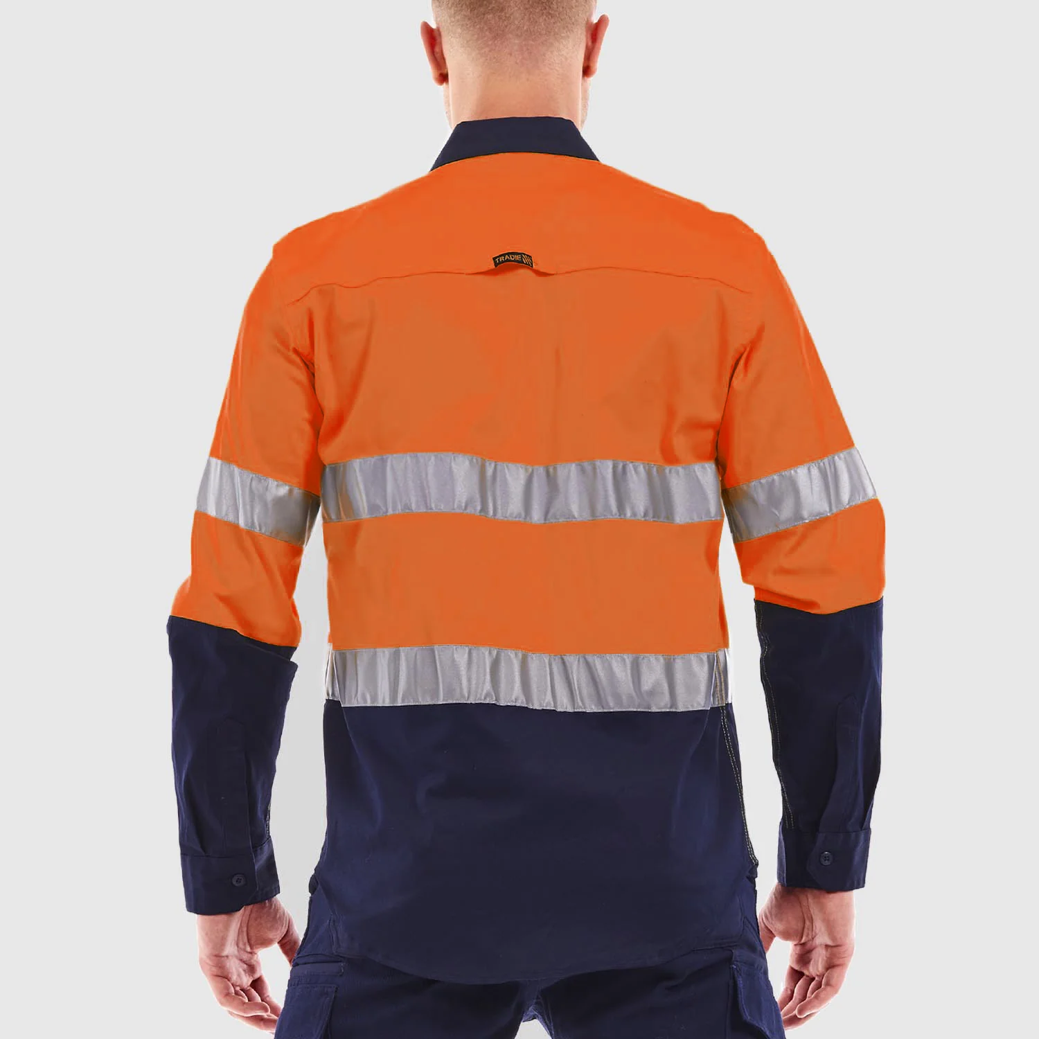 Flex Hi Vis Long Sleeve Shirt with Tape - Image 3