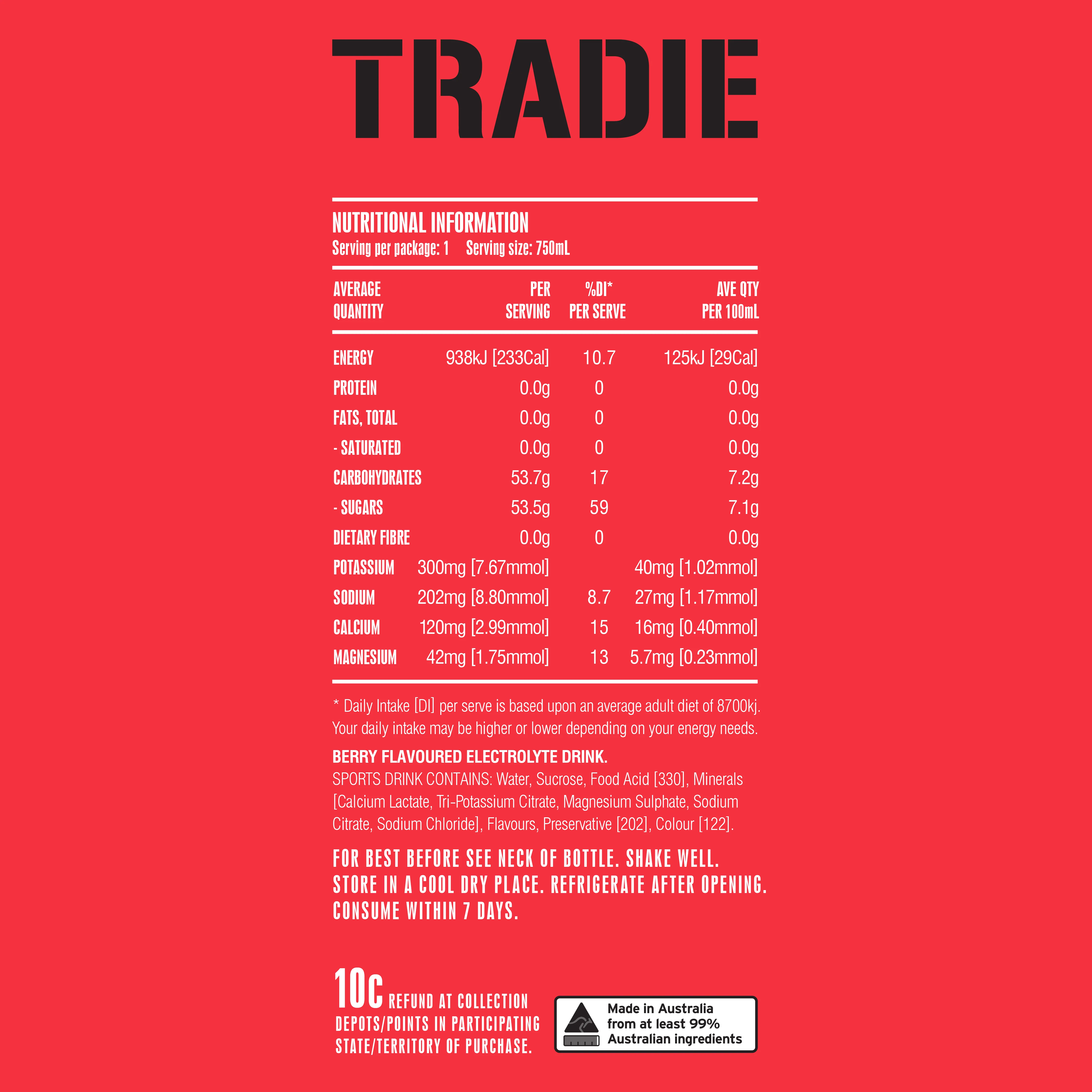 Sports Drink 750mL 12 Pack - Image 5
